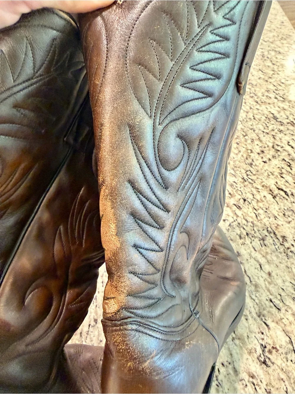 Vintage 80s Red Wing Pecos Boots 9801 Western Mens 11.5 D Leather Rare